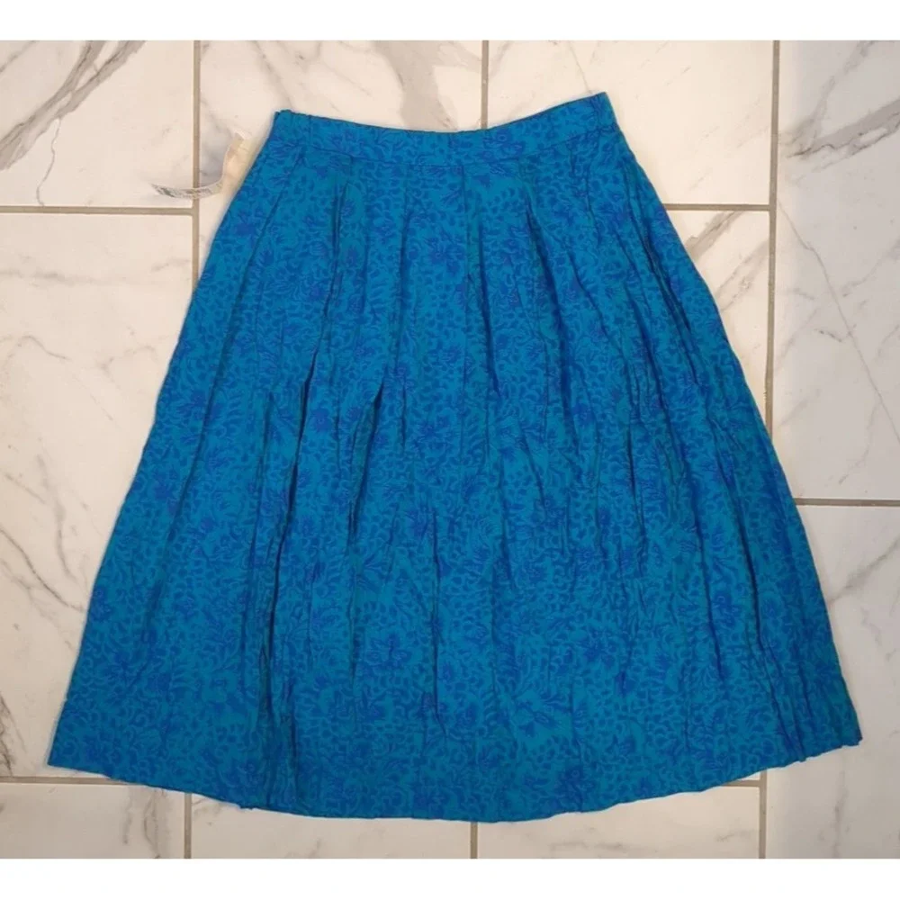 NWT VTG Sophisticates By Pendleton Womens‎ Sz 12 Made In USA A Line Floral Skirt